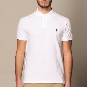 Ralph Lauren | White Iconic Mesh Polo Shirt, L